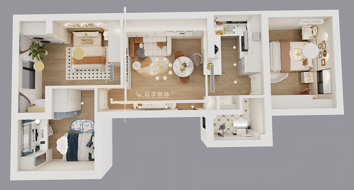 顾娟｜红庙小区18号1单元610室-72㎡-简欧风格｜2室2厅1卫｜旧房装修｜定制家｜全包11